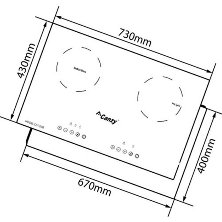 Bếp điện từ Canzy CZ-720IB - Hàng chính hãng