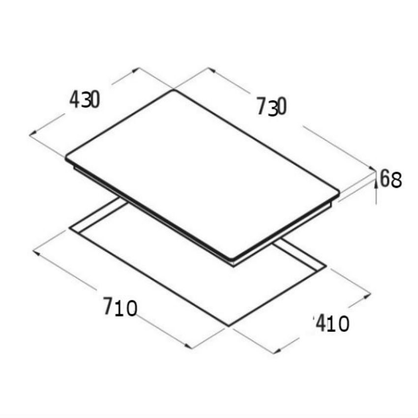 Bếp đôi hồng ngoại và cảm ứng từ Cata IT 7002 BK - Hàng chính hãng