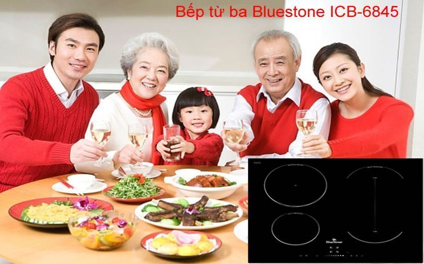 Bếp điện từ ba Bluestone ICB-6845 - Hàng chính hãng
