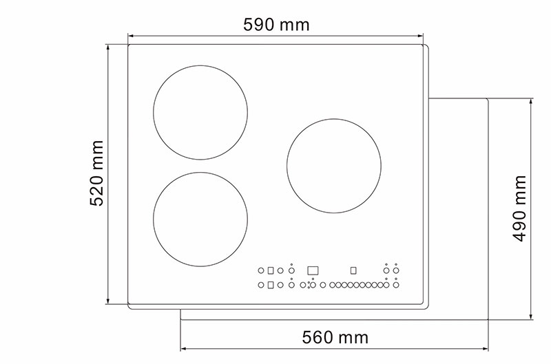Bếp điện từ ba Fandi FD-839MRI - Hàng chính hãng