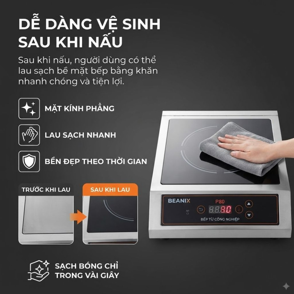 Bếp điện từ công nghiệp Bennix BN-5KW - Hàng chính hãng