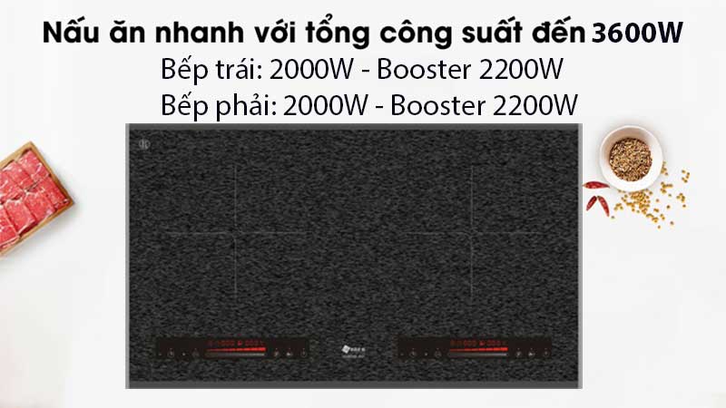 Bếp điện từ đôi Arber AB-2021 - Hàng chính hãng