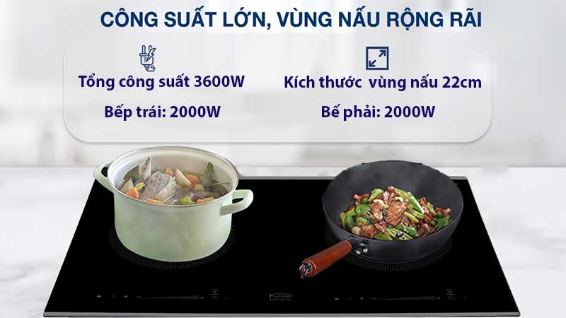 Bếp điện từ đôi Arber Fuhito FHT102 - Hàng chính hãng