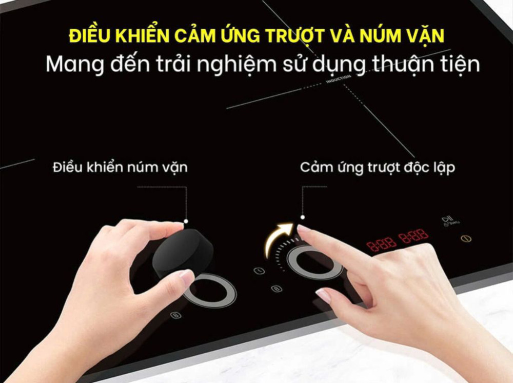 Bếp điện từ đôi Comfee CIH-55DSU - Hàng chính hãng