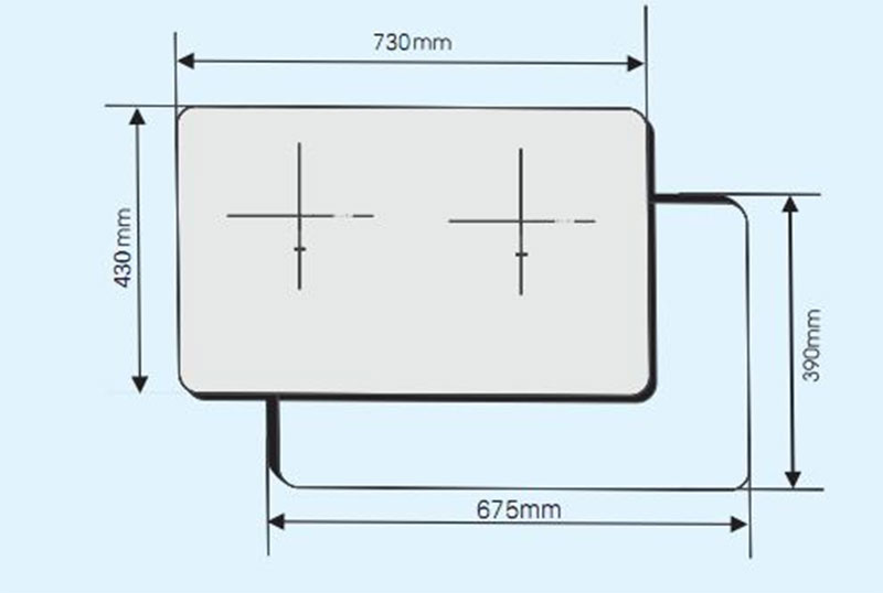 Bếp điện từ đôi Fandi FD-829MEI - Hàng chính hãng