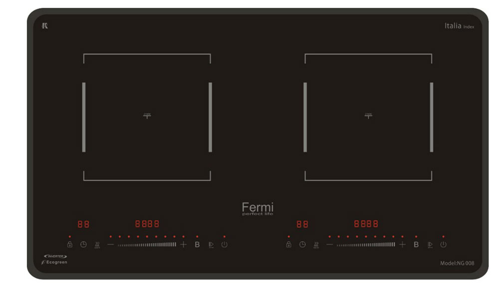 Bếp điện từ đôi Fermi NG008 - Hàng chính hãng