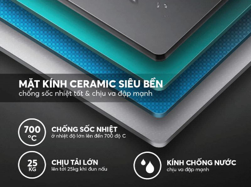 Bếp điện từ đôi Giovani G-367 MAS - Hàng chính hãng