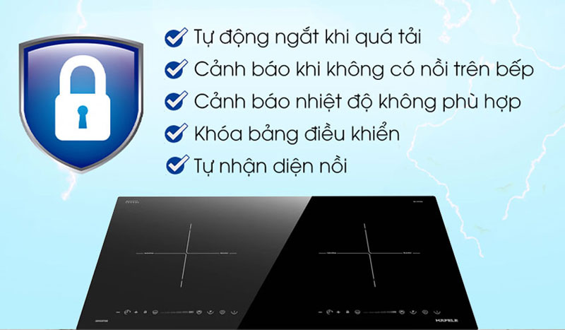 Bếp điện từ 2 vùng nấu Hafele HC-I3732A - Hàng chính hãng