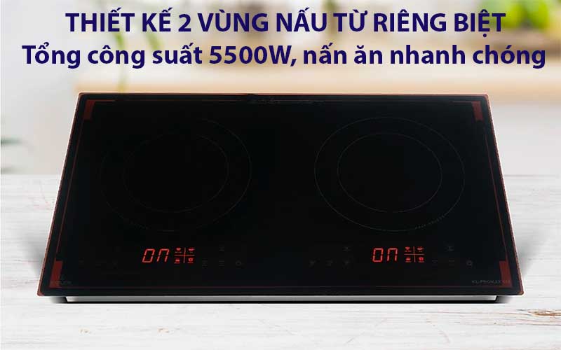 Bếp điện từ đôi Inverter Kieler KL-PROMAX156 - Hàng chính hãng