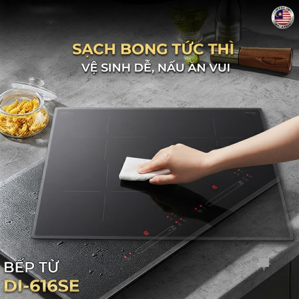 Bếp điện từ đôi Kocher DI-616SE - Hàng chính hãng