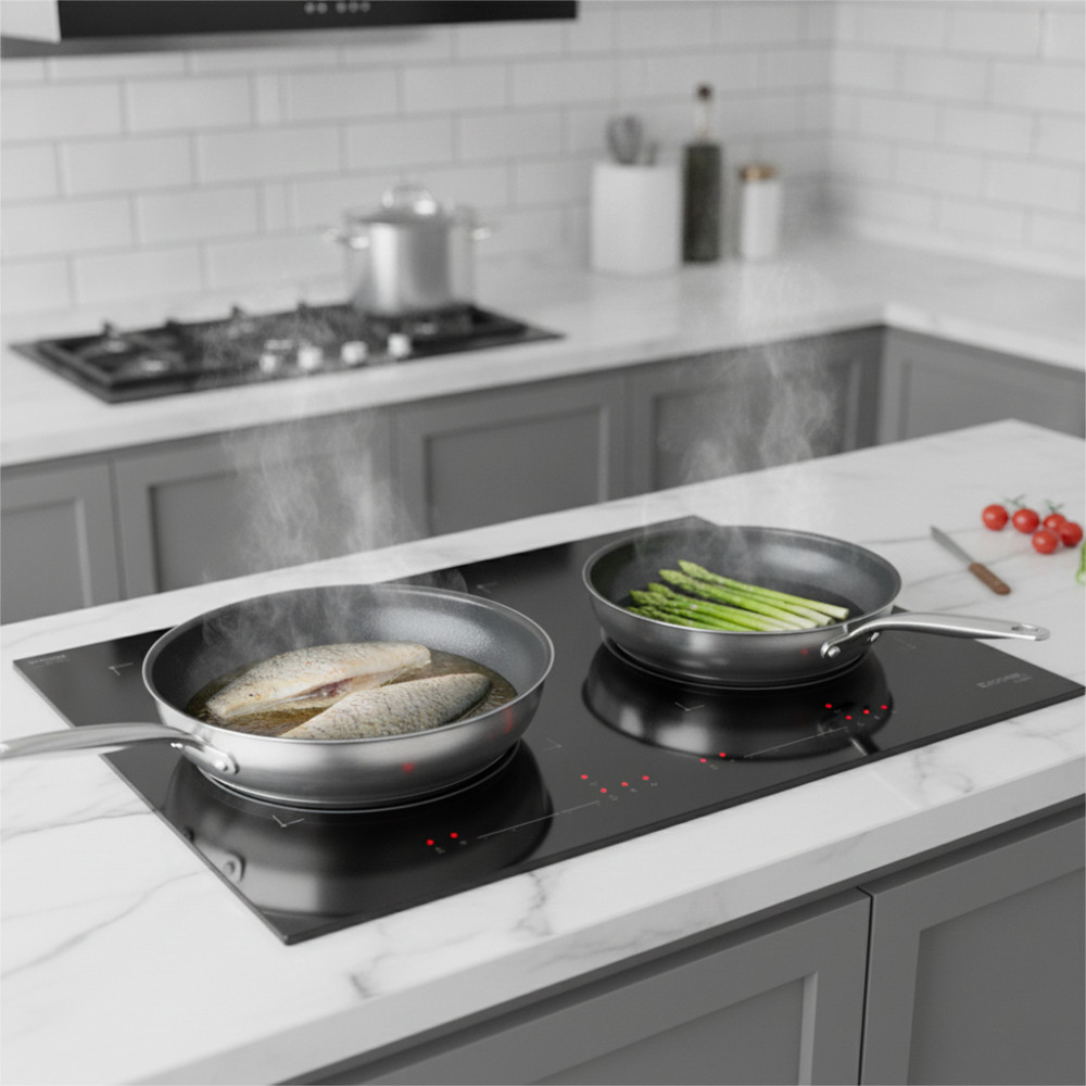 Bếp điện từ 2 vùng nấu Kocher X-NANO 6 - Hàng chính hãng