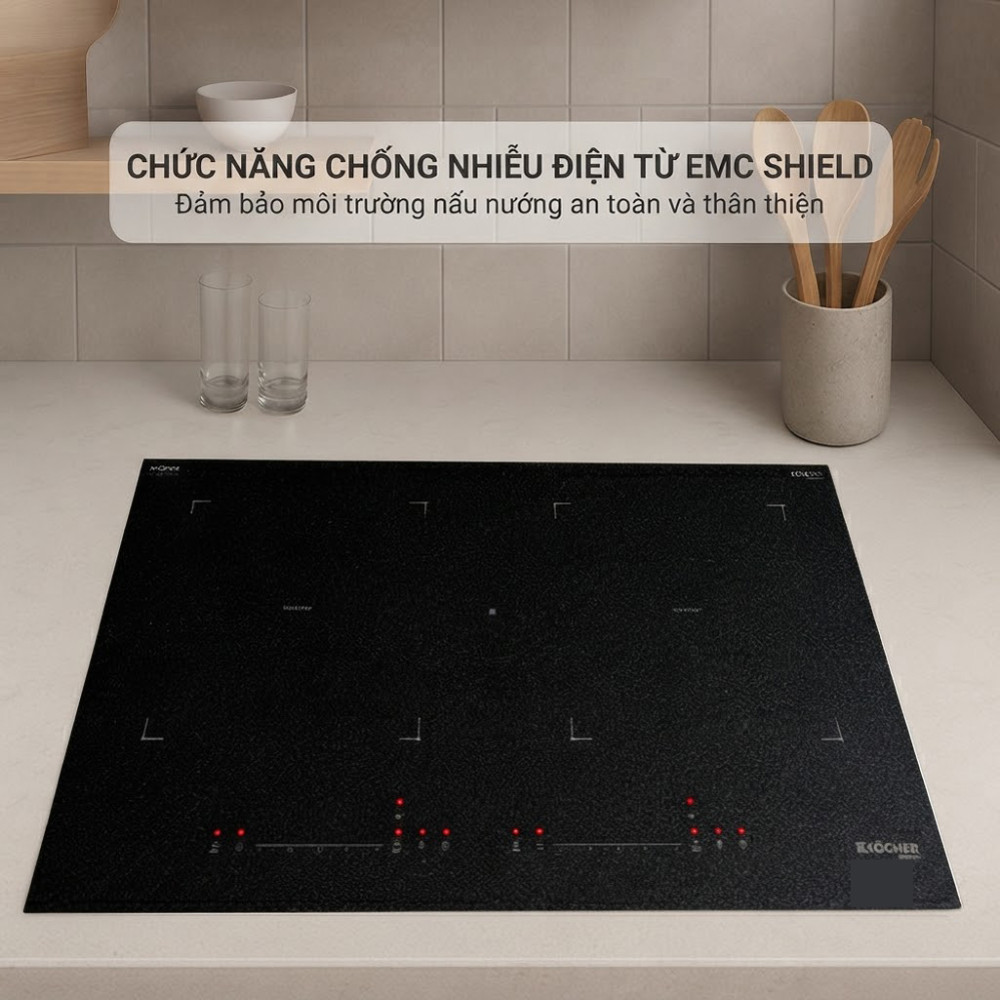 Bếp điện từ 2 vùng nấu Kocher X-NANO 6 - Hàng chính hãng