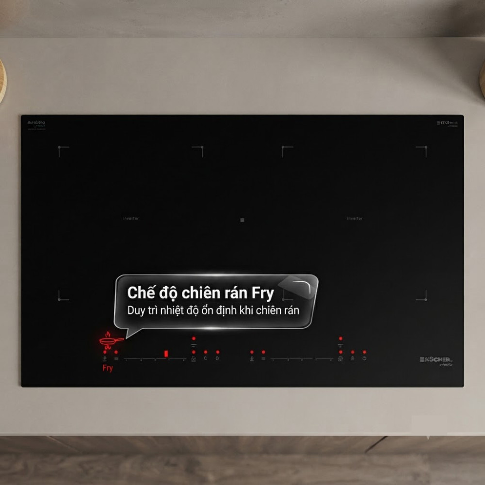 Bếp điện từ 2 vùng nấu Kocher X-NANO 6 - Hàng chính hãng