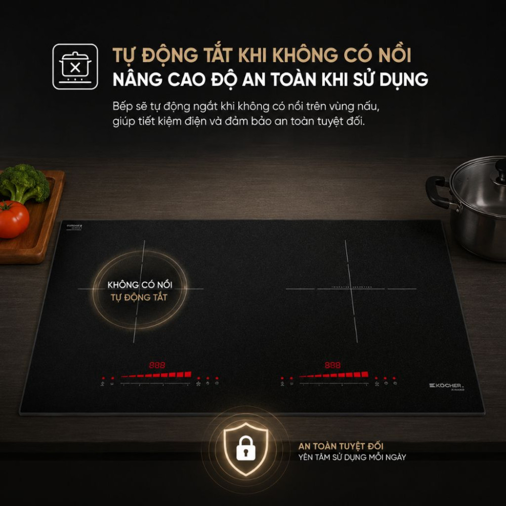Bếp điện từ đôi Kocher X-NANO 7 - Hàng chính hãng