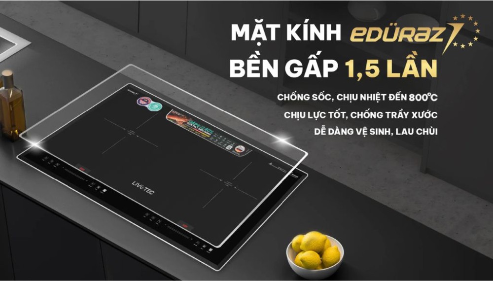 Bếp điện từ đôi Livotec LID-990M - Hàng chính hãng