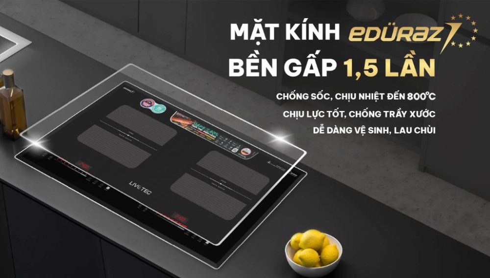Bếp diện từ đôi Livotec LID-999M - Hàng chính hãng