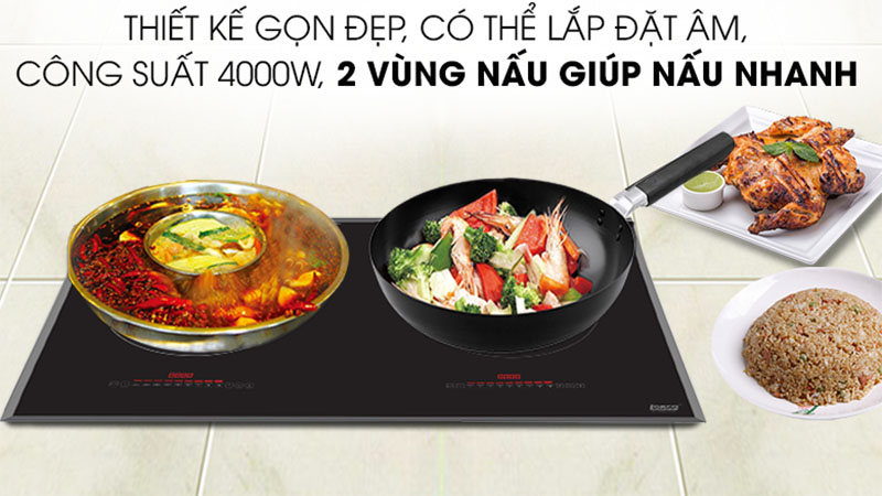 Bếp điện từ đôi Lorca TA-1035-Plus - Hàng chính hãng