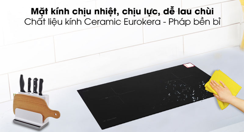 Bếp điện từ đôi Malloca MH-02I-N - Hàng chính hãng