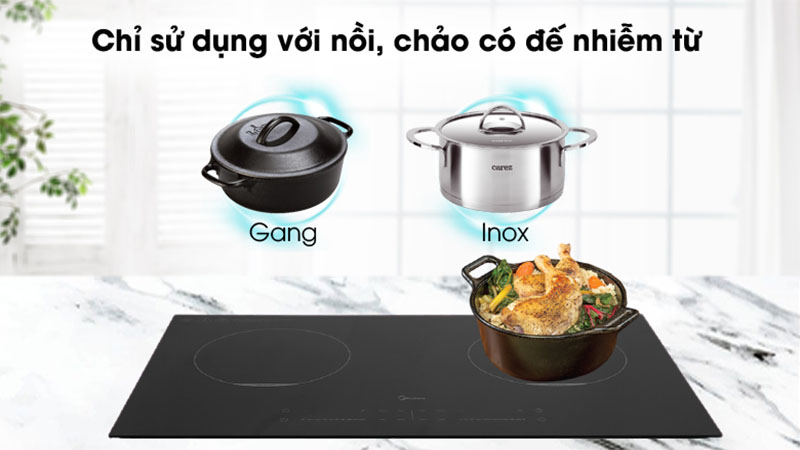 Bếp điện từ đôi Midea MC-IH3520 - Hàng chính hãng