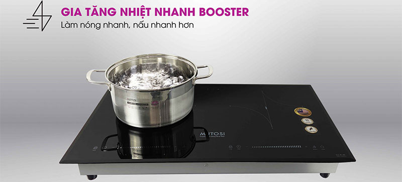 Bếp điện từ đôi Mutosi MI-92D - Hàng chính hãng
