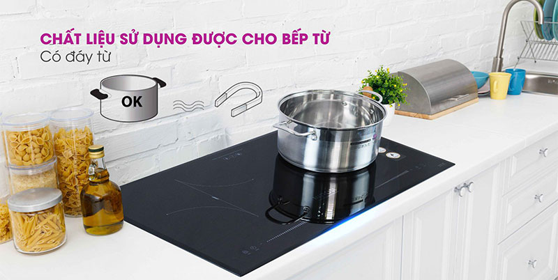 Bếp điện từ đôi Mutosi MI-92D - Hàng chính hãng
