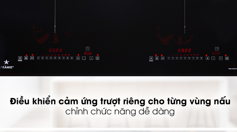 Bếp điện từ đôi Pramie PRTH-2109 - Hàng chính hãng