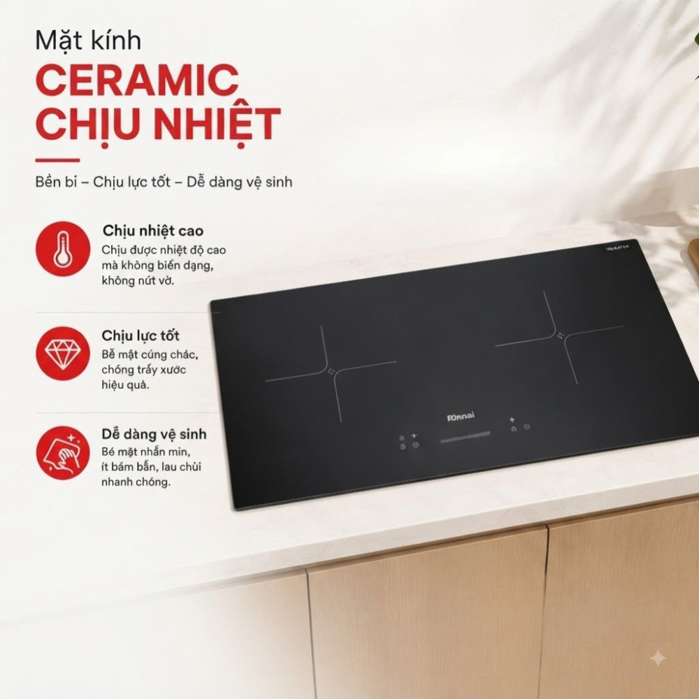 Bếp điện từ đôi Rinnai RVB-7342H-ZB - Hàng chính hãng