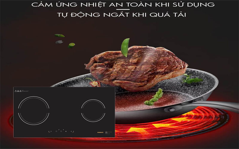 Bếp điện từ đôi Sanko SI-259-I - Hàng chính hãng