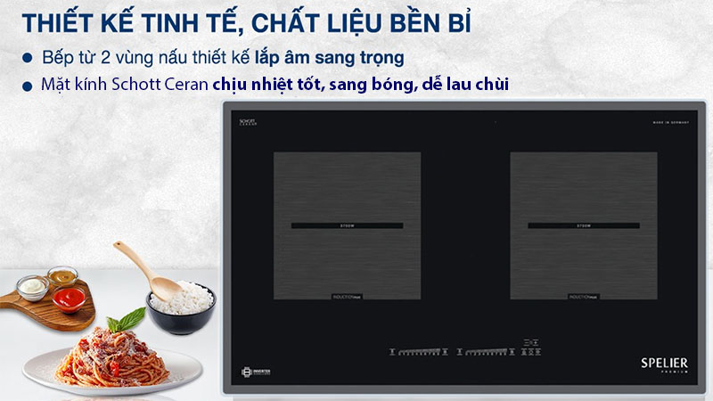 Bếp điện từ đôi Spelier SPE-IC-1088-EG - Hàng chính hãng