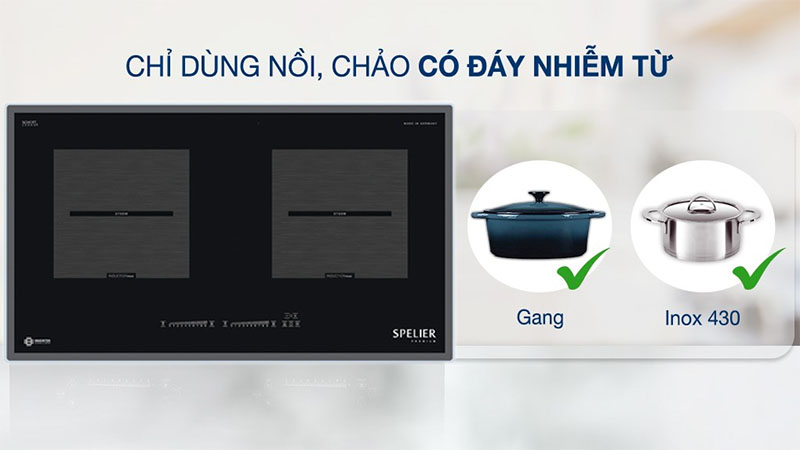 Bếp điện từ đôi Spelier SPE-IC-1088-EG - Hàng chính hãng