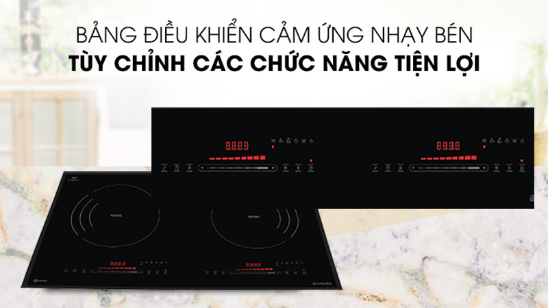 Bếp điện từ đôi Spelier STL-210C - Hàng chính hãng