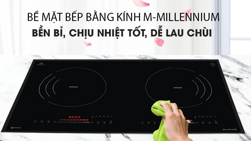 Bếp điện từ đôi Spelier STL-210C - Hàng chính hãng