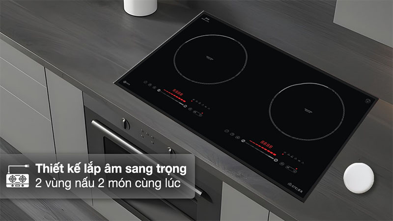 Bếp điện từ đôi Spelier STL-250C - Hàng chính hãng