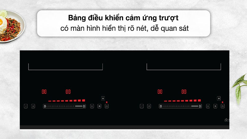 Bếp điện từ đôi Spelier STL-550S - Hàng chính hãng