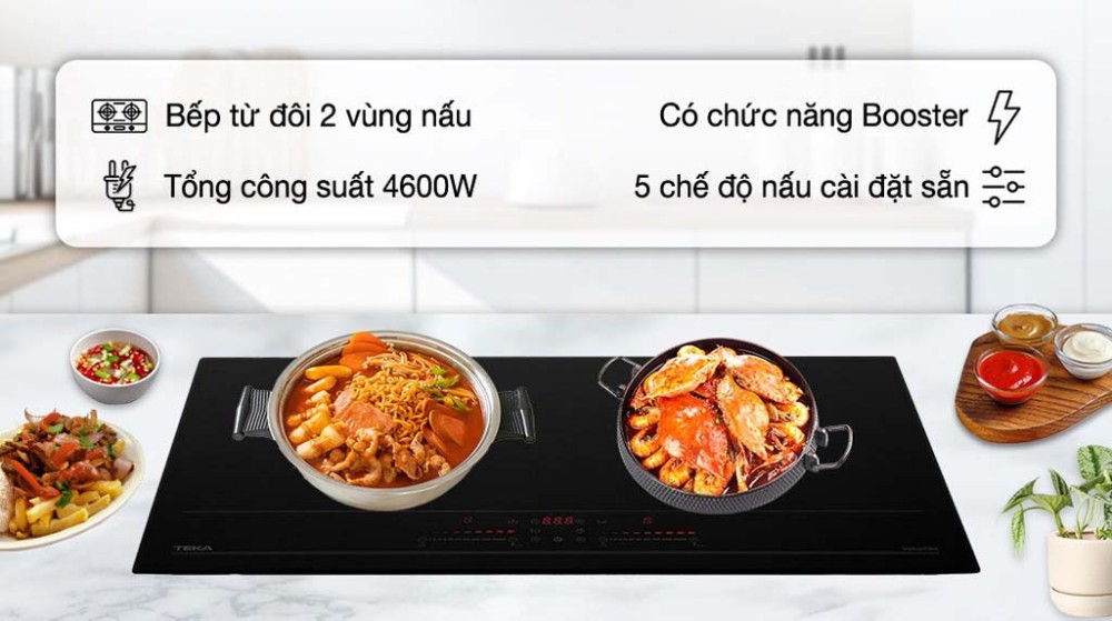Bếp điện từ đôi Teka IBC 7320D - Hàng chính hãng