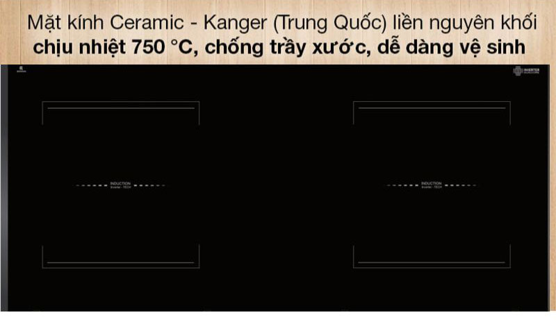 Bếp điện từ đôi Binova BI-580PLUS - Hàng chính hãng