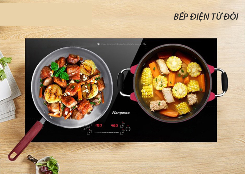 Bếp điện từ đôi  Kangaroo KG868I - Hàng chính hãng