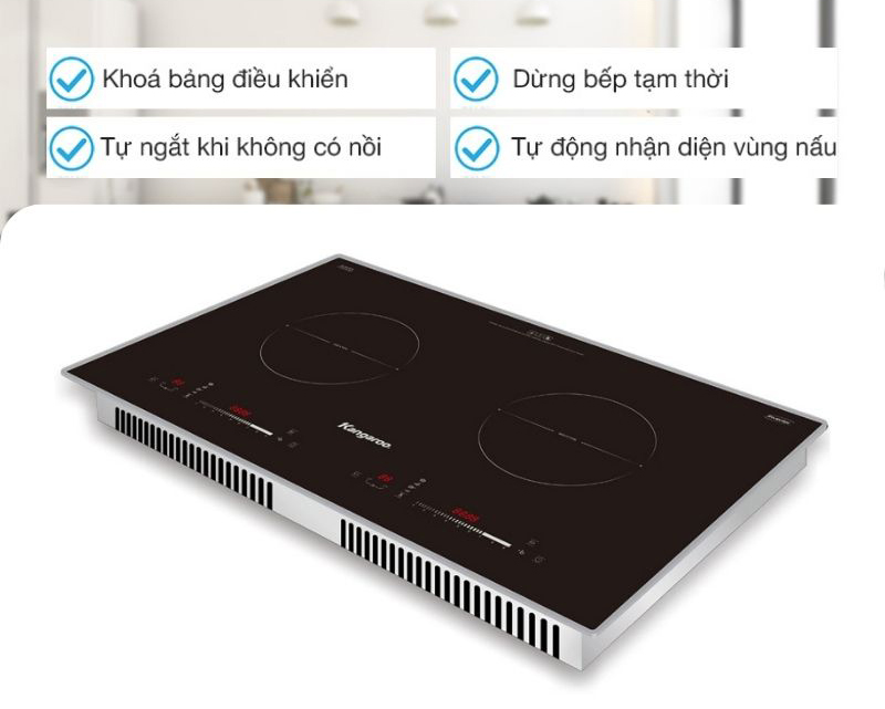Bếp điện từ đôi  Kangaroo KG868I - Hàng chính hãng