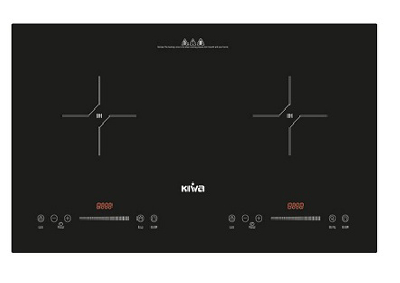 Bếp điện từ âm 2 vùng nấu Kiwa KI-251GB - Hàng chính hãng