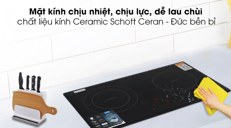 Bếp điện từ đôi Kocher DI801GE IPLUS - Hàng chính hãng