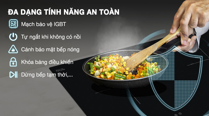 Bếp điện từ đôi Hafele HC-I7325B - Hàng chính hãng