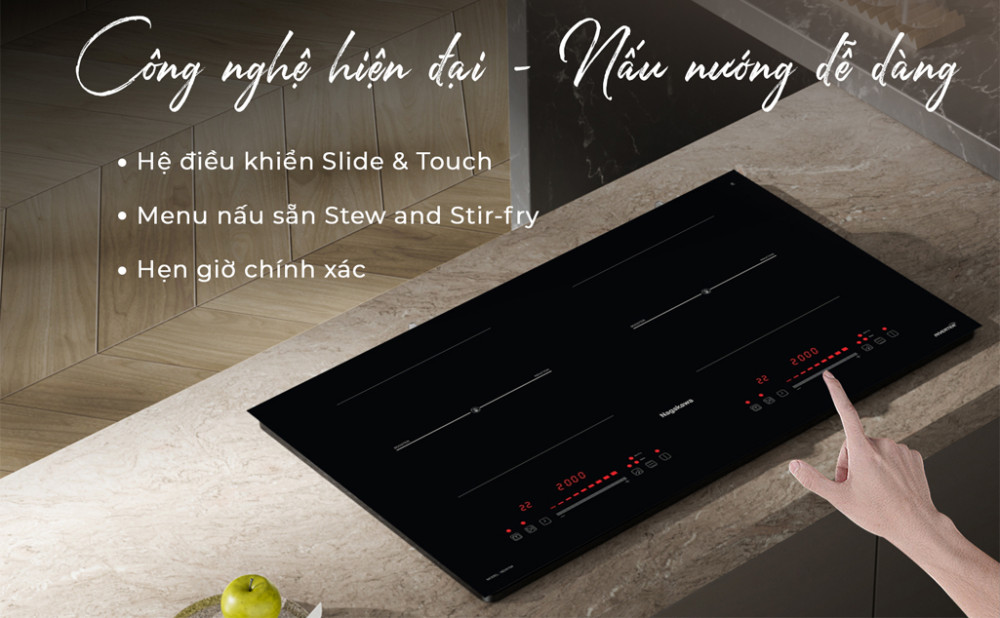 Bếp điện từ đôi Nagakawa NDI9194 - Hàng chính hãng