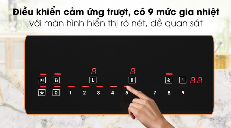 Bếp điện từ đôi Pramie PRTH-2201 - Hàng chính hãng