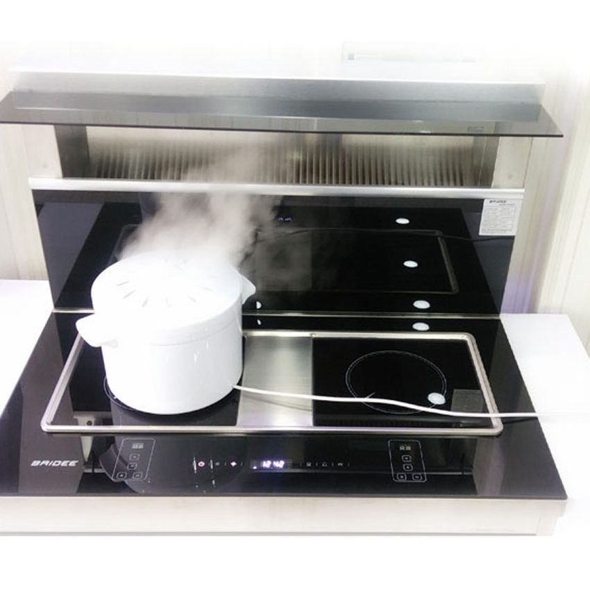 Bếp điện từ đôi tích hợp hút mùi Baidee A5-3  - Hàng chính hãng