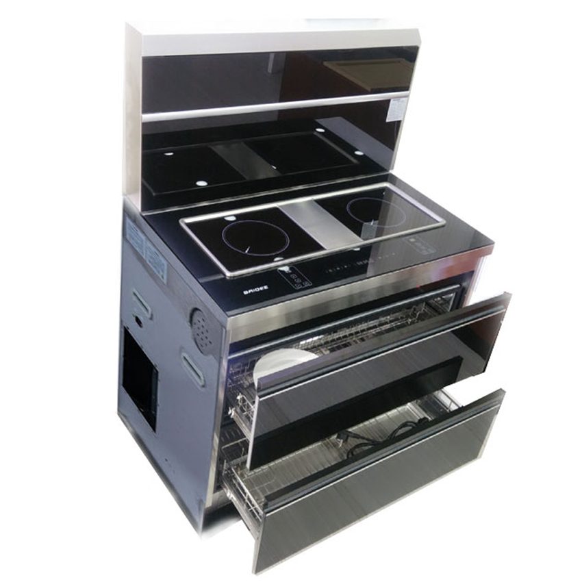 Bếp điện từ đôi tích hợp hút mùi Baidee A5-3  - Hàng chính hãng