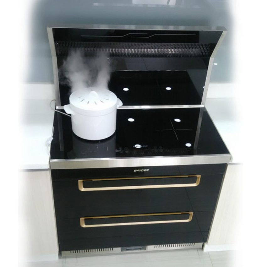 Bếp điện từ đôi tích hợp hút mùi Baidee K5-1 - Hàng chính hãng