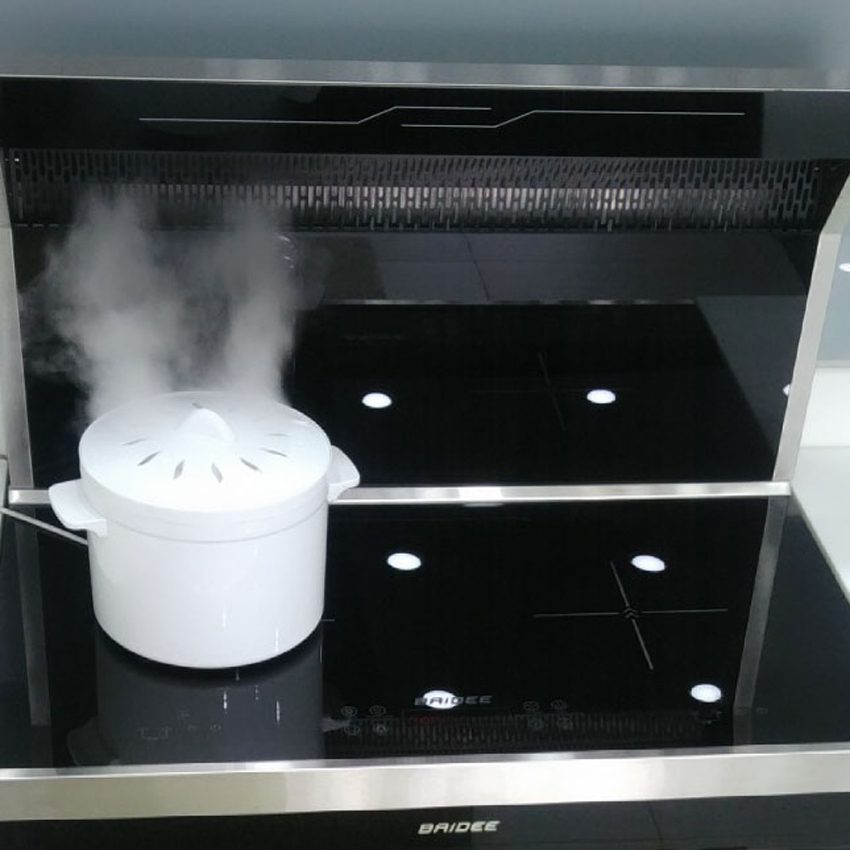Bếp điện từ đôi tích hợp hút mùi Baidee K5-1 - Hàng chính hãng