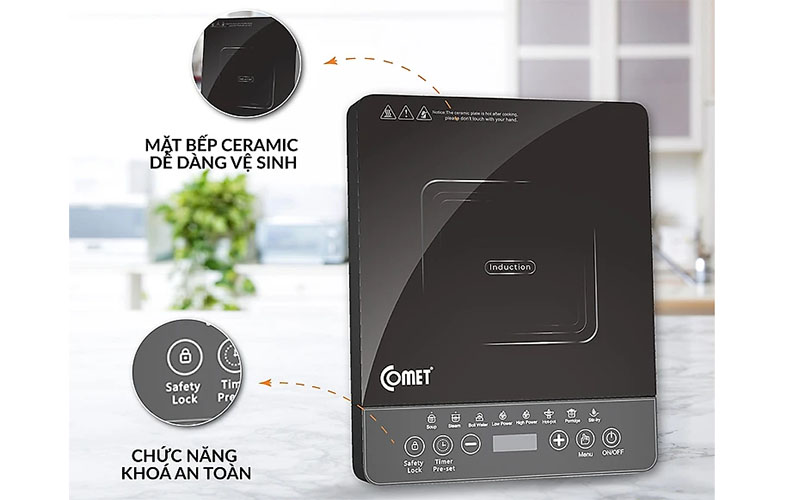 Bếp điện từ đơn Comet CM5415 - Hàng chính hãng
