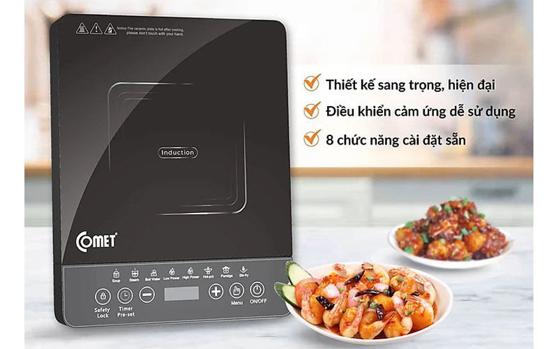 Bếp điện từ đơn Comet CM5415 - Hàng chính hãng