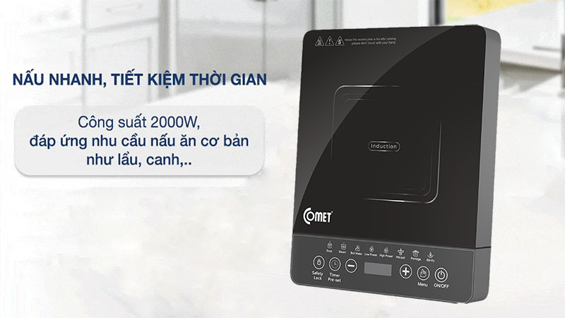Bếp điện từ đơn Comet CM5415 - Hàng chính hãng